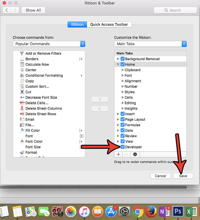enable adobe add-in for excel on mac